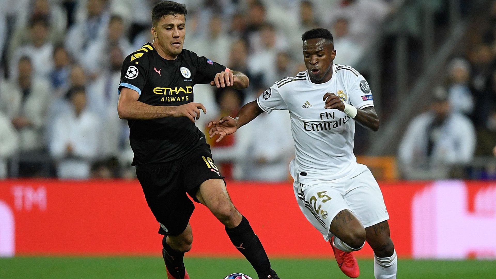 Vinicius Junior Rodri Real Madrid Manchester City Champions League 2020
