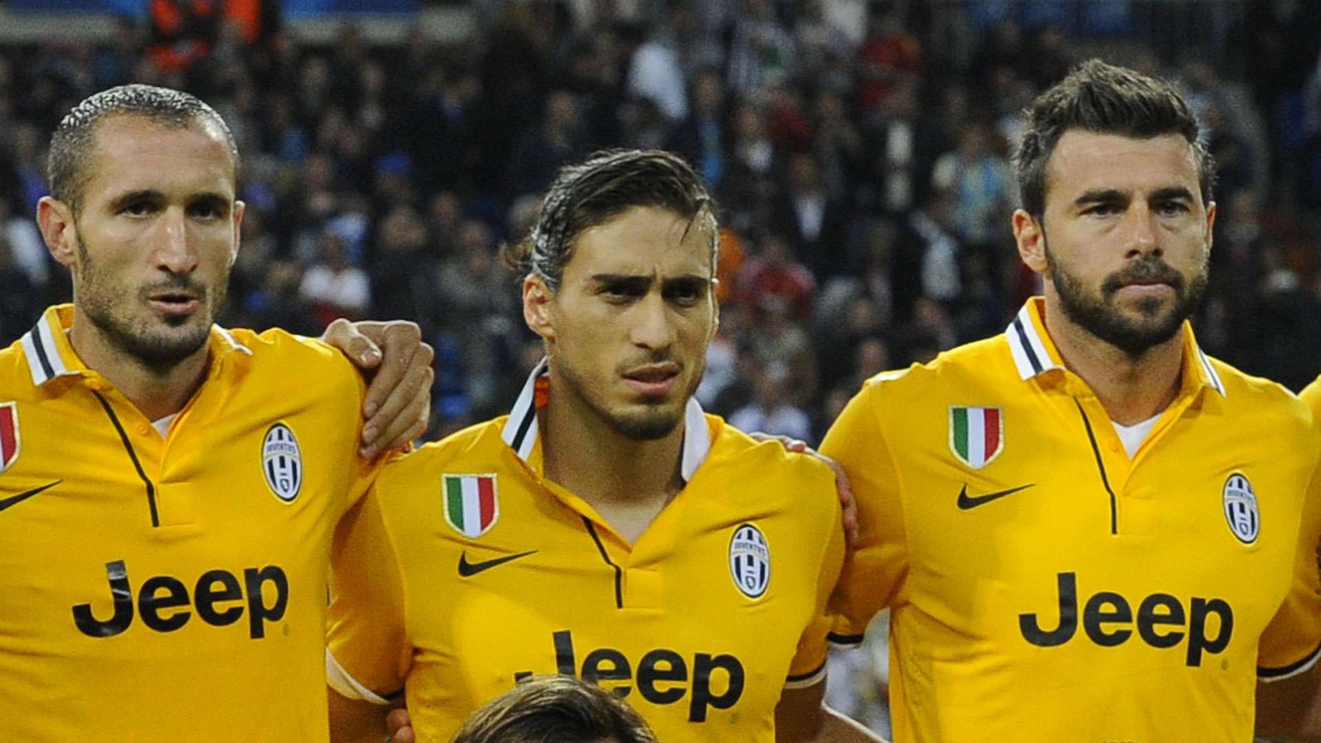 Giorgio Chiellini Martin Caceres Andrea Barzagli Juventus 23102013