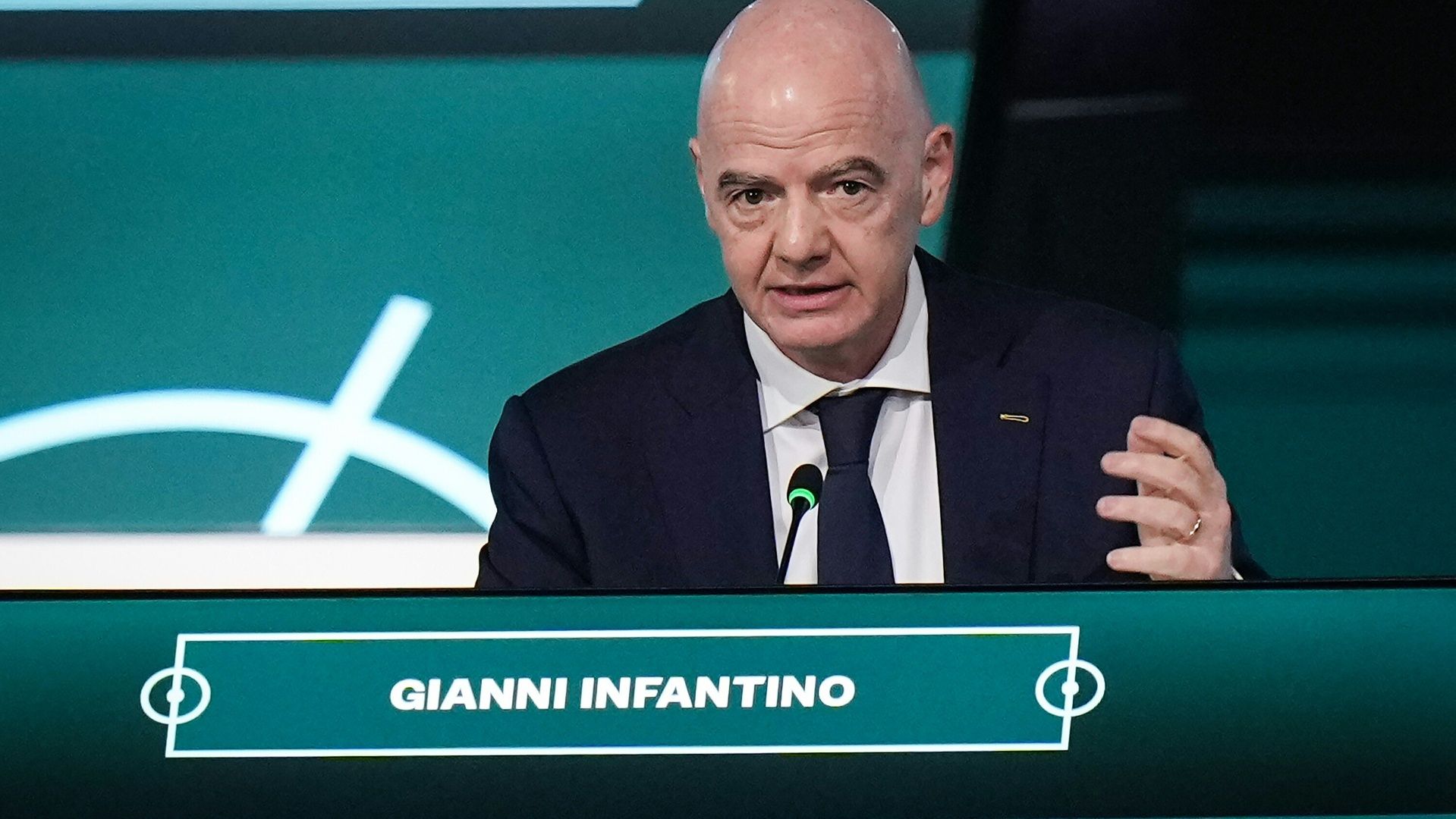 FIFA-Boss Gianni Infantino beim Kongress (© picture-alliance/The Canadian Press/SID/DARRYL DYCK)