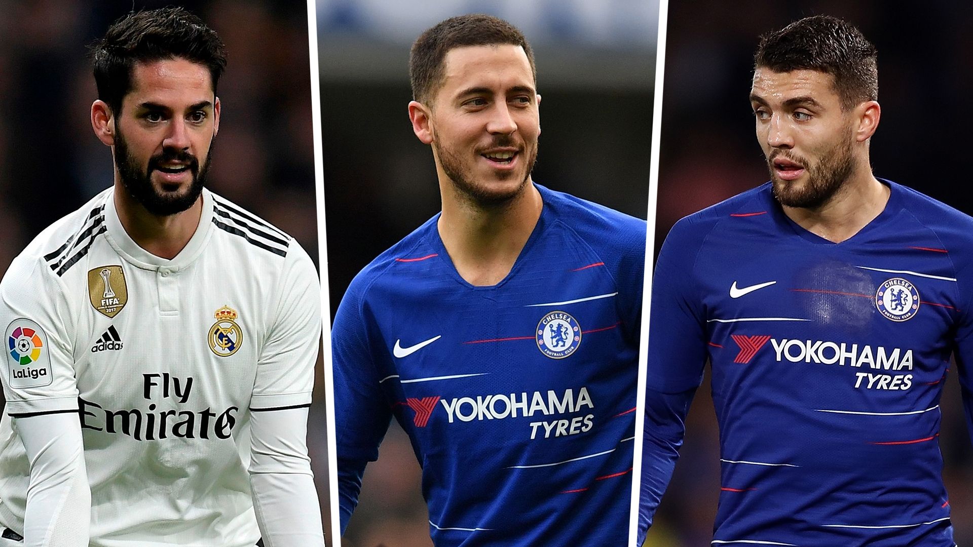 Isco, Eden Hazard, Mateo Kovacic