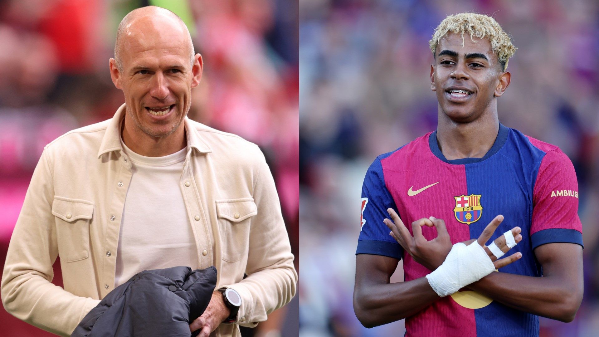 Lamine Yamal Arjen Robben Barcelona