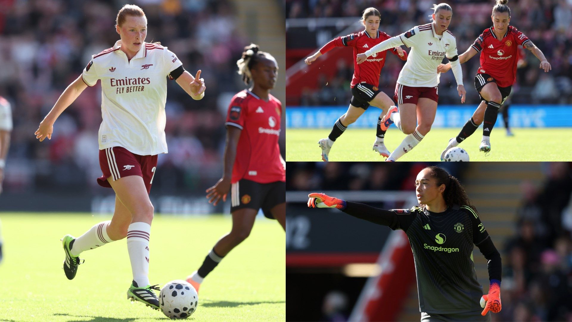Katie Reid Alessia Russo Arsenal Man Utd Women composite