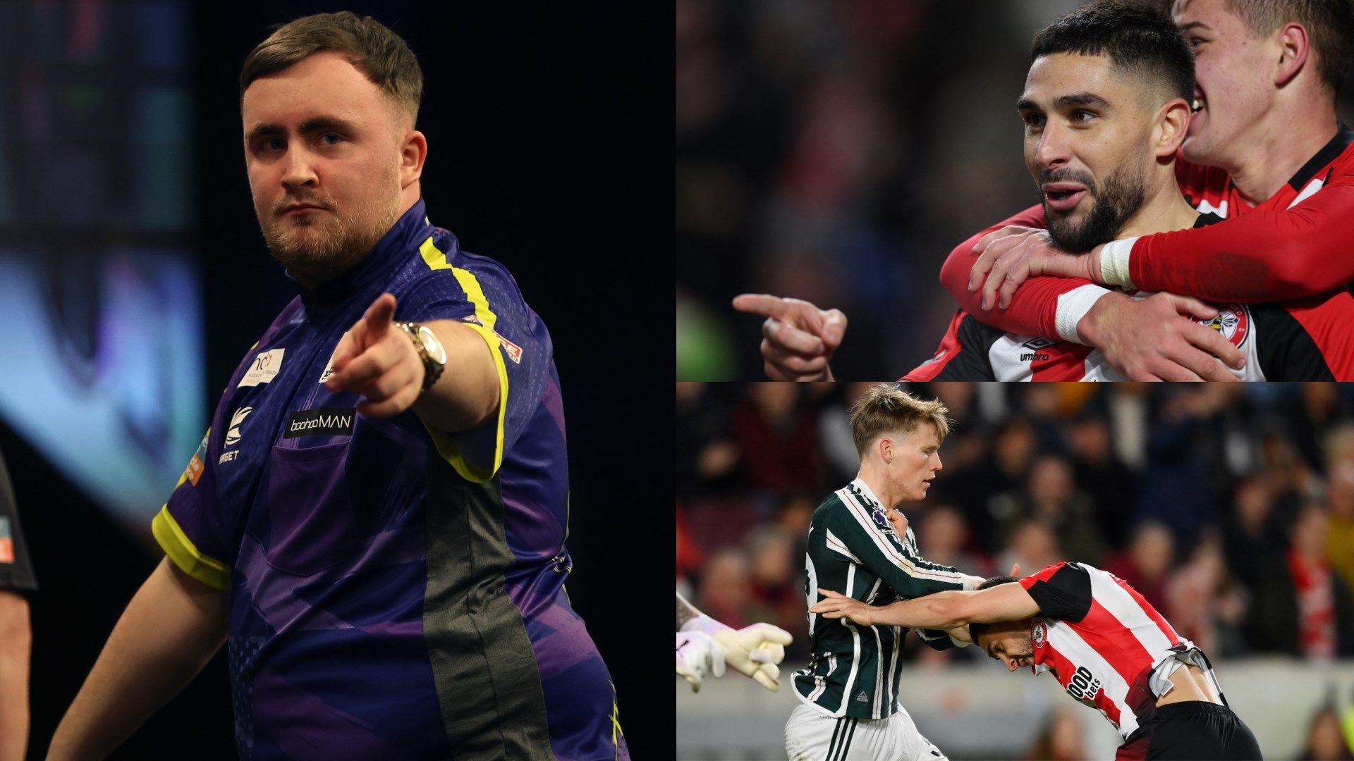 Luke Littler Neal Maupay Scott McTominay Manchester United Brentford