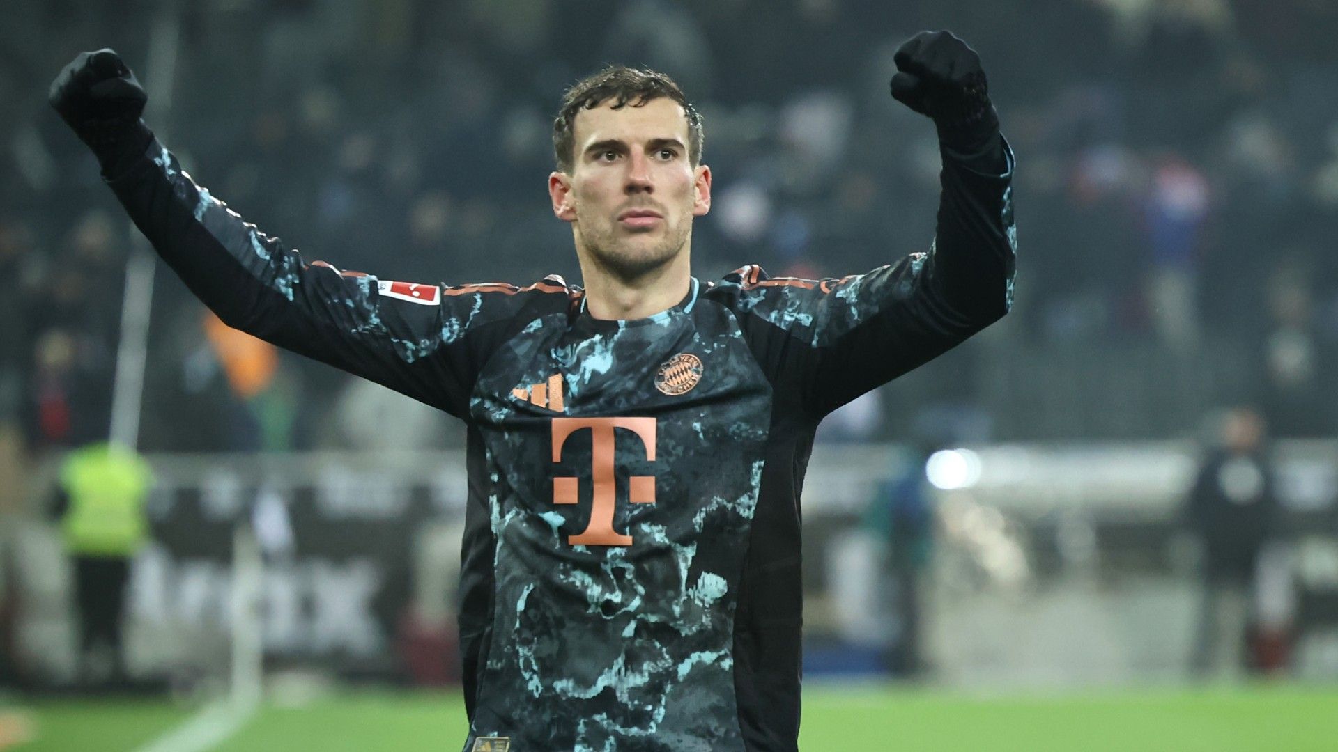Leon Goretzka of Bayern Munich celebrates