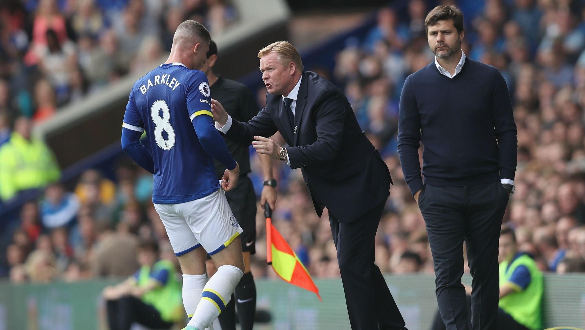 Ross Barkley, Ronald Koeman, Mauricio Pochettino, Everton, Tottenham Hotspur, Premier League, 20160813