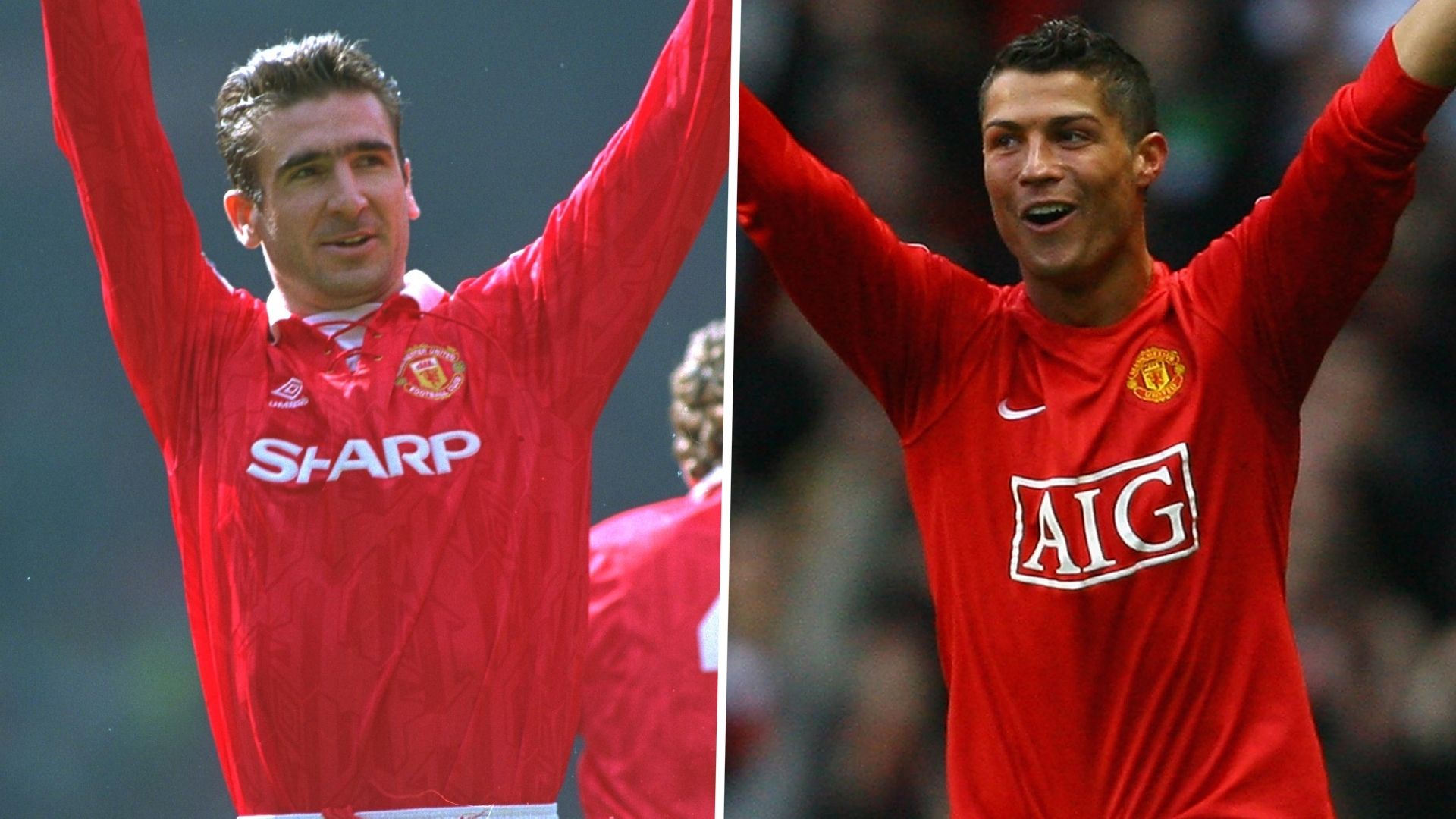 Eric Cantona Cristiano Ronaldo Manchester United GFX