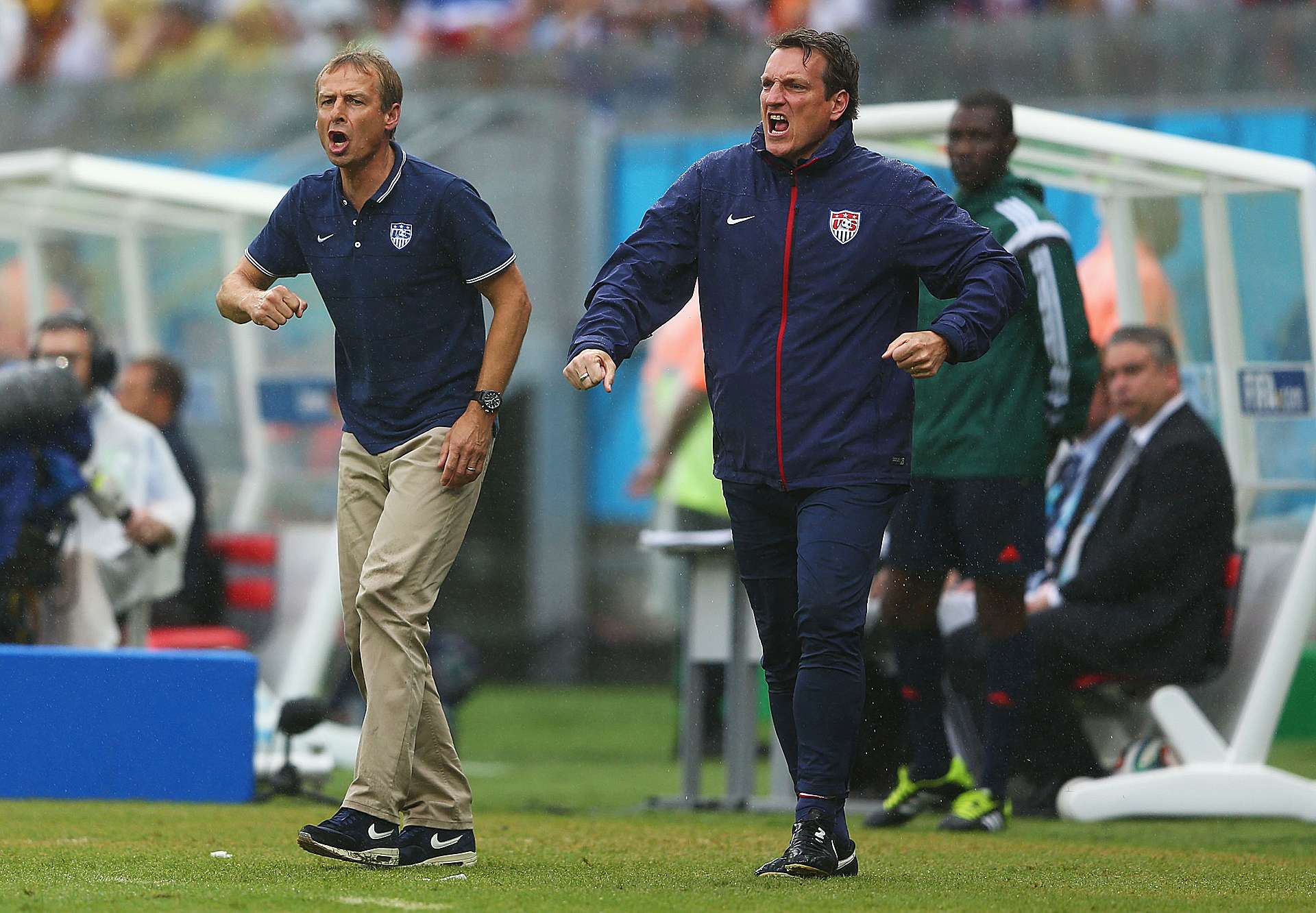 Andreas Herzog Jürgen Klinsmann US Team 2014 World Cup 06262014