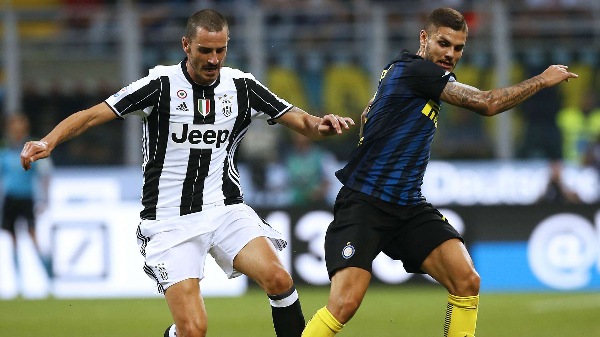 Leonardo Bonucci Mauro Icardi Inter Juventus Serie A 18092016