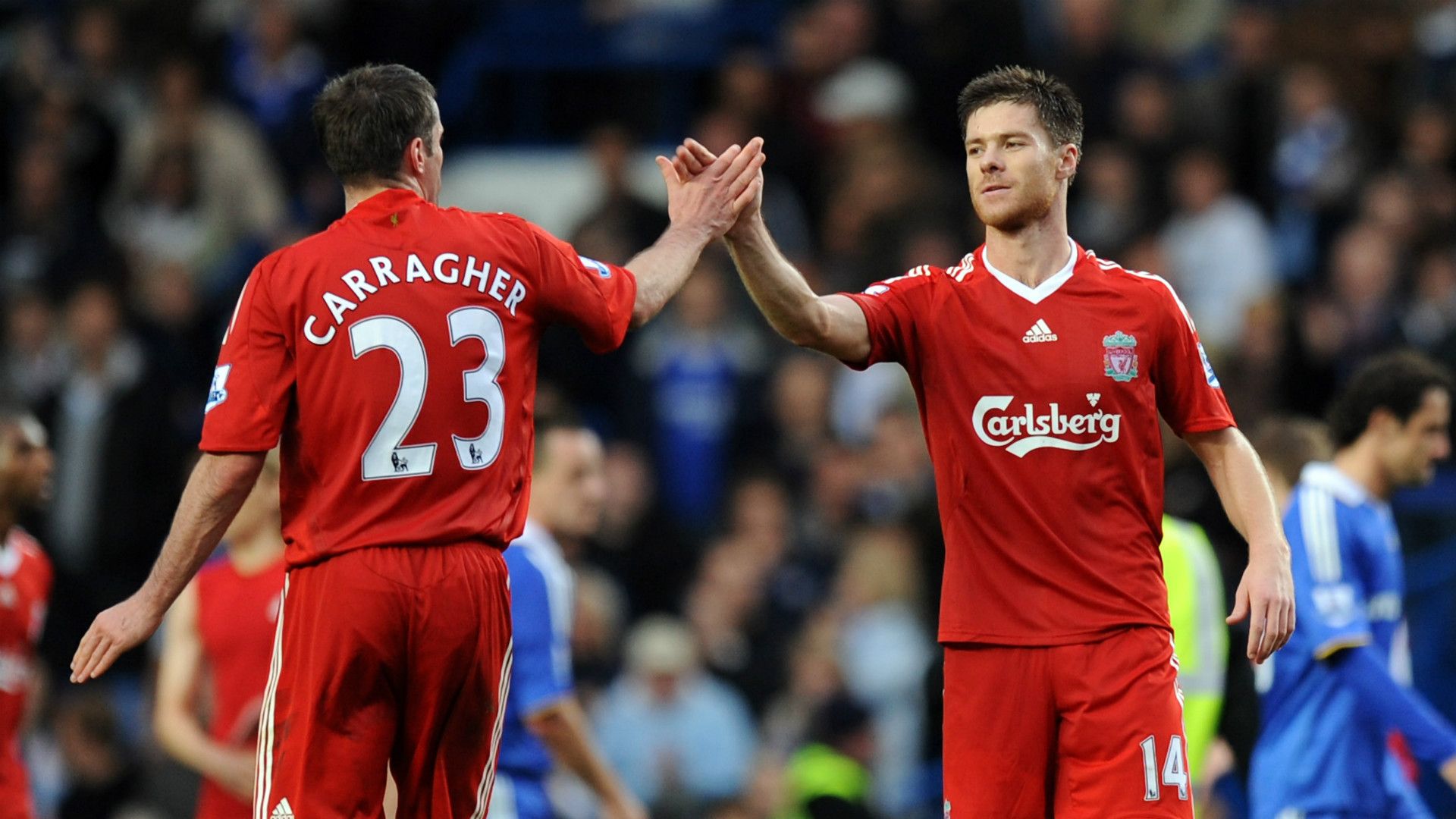 Xabi Alonso Jamie Carragher Liverpool