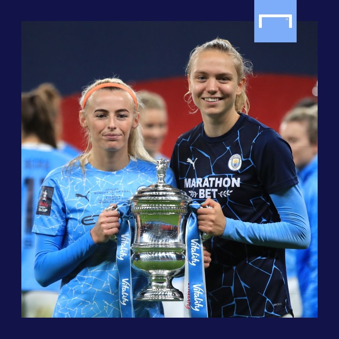 Chloe Kelly Esme Morgan Manchester City Women 2020-21 1:1