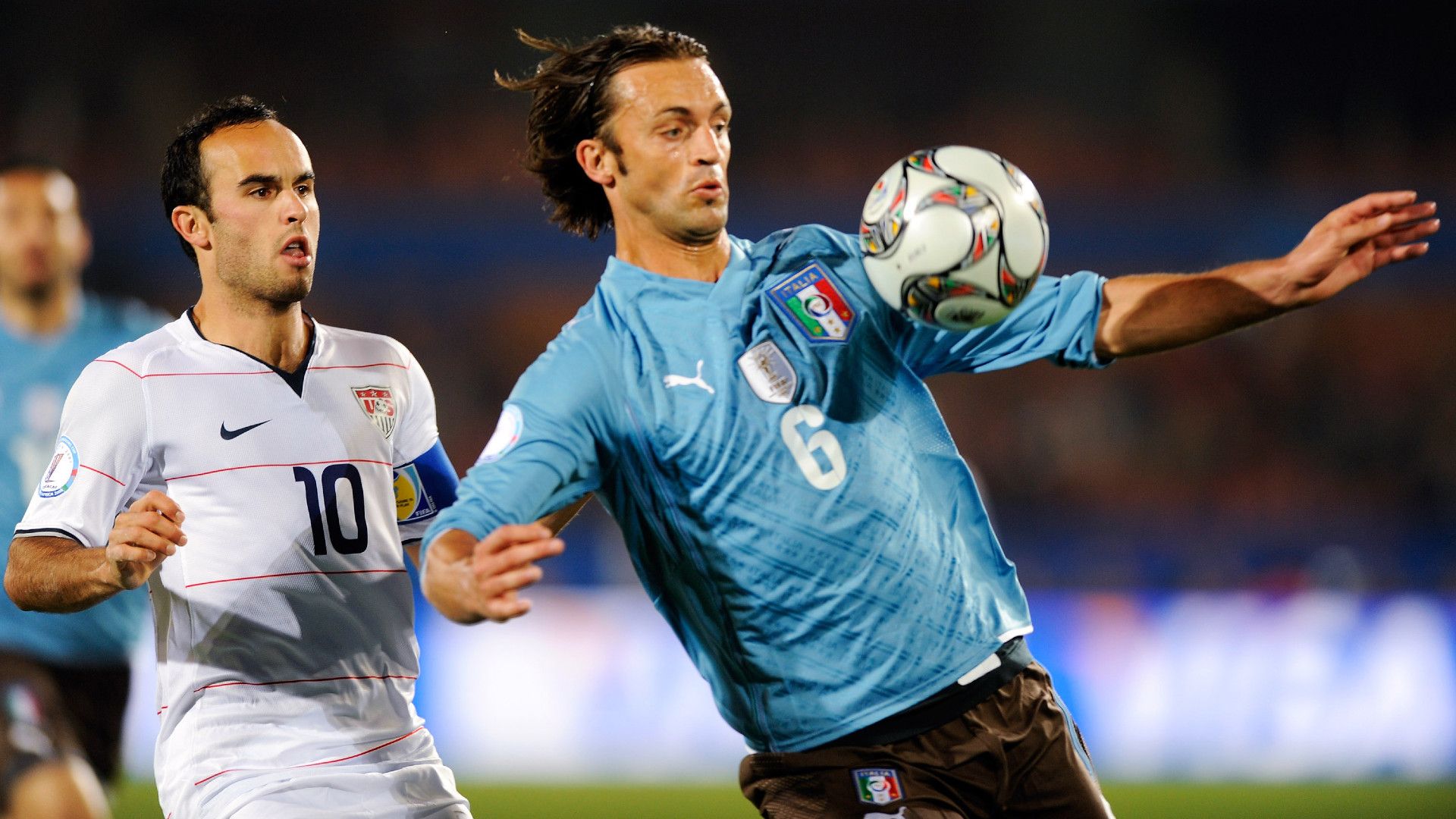 Nicola Legrottaglie Landon Donovan Italy USA 2009