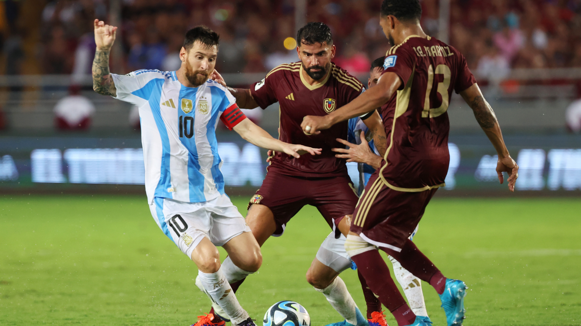 Argentina player ratings vs Venezuela: Lionel Messi remained silent as the Albiceleste settled for a draw in difficult conditions