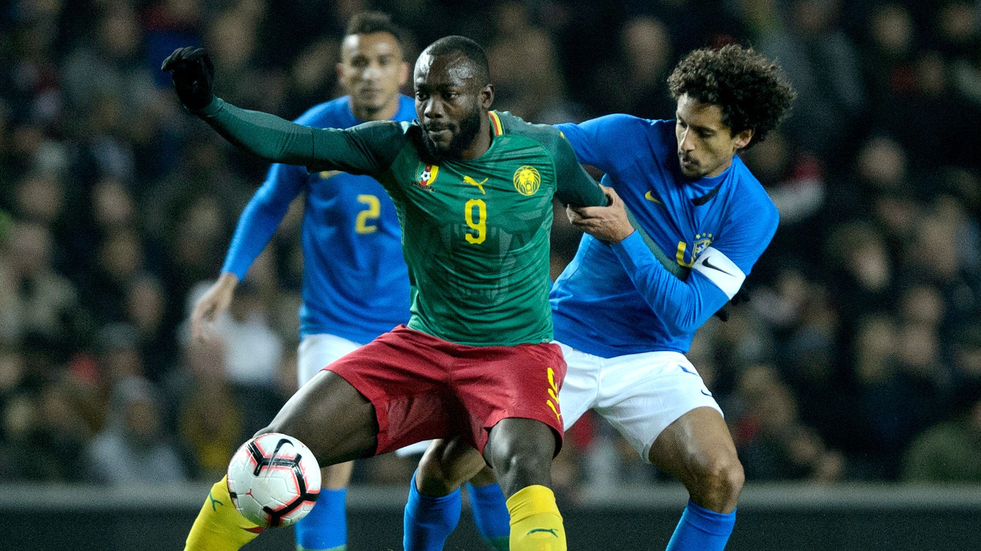 Marquinhos Stephane Bahoken Brazil Cameroon Friendly 20112018