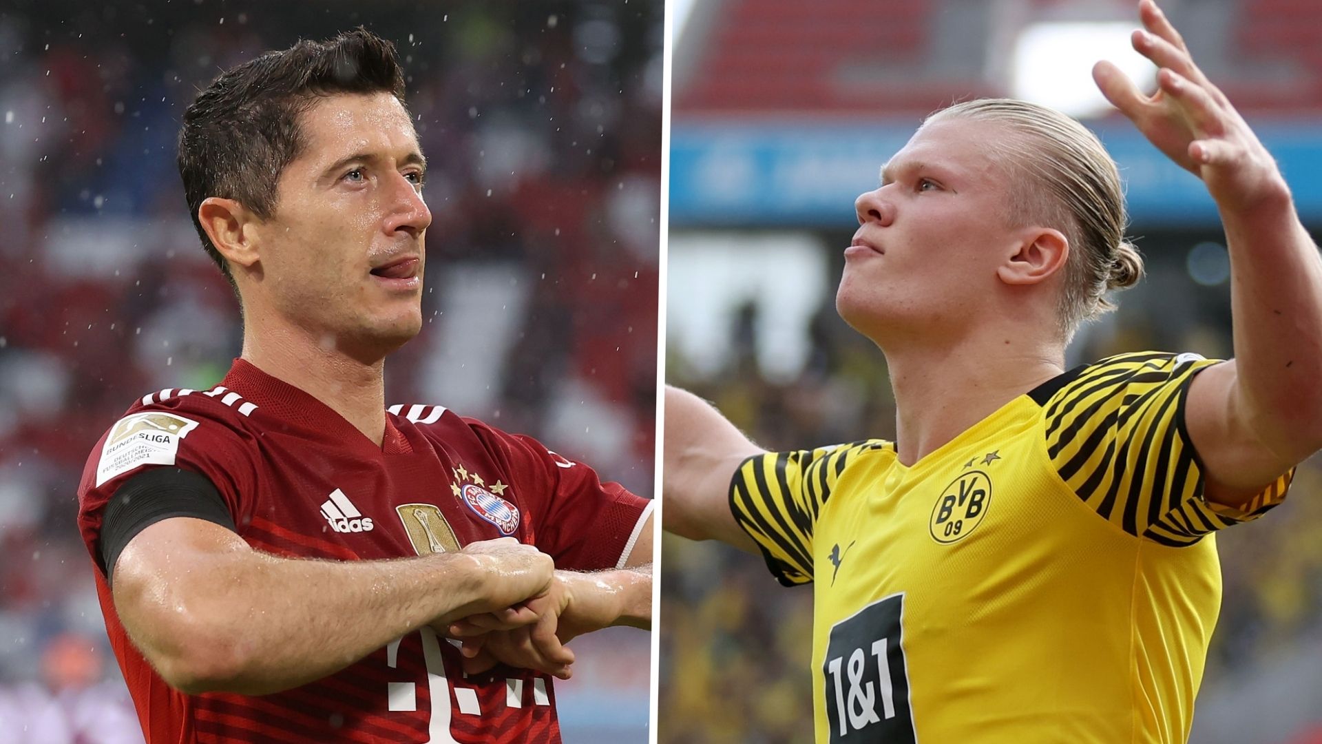 Robert Lewandowski Bayern Erling Haaland Dortmund BVB