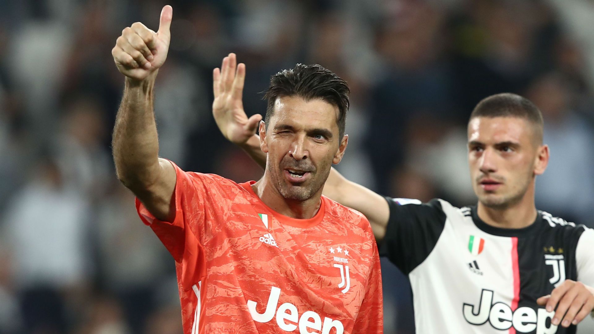 Gianluigi Buffon Merih Demiral Juventus v Verona 09212019