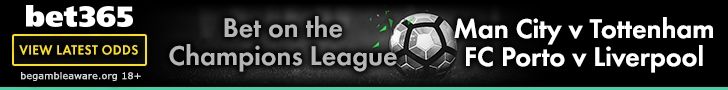 bet365 Champions League footer update