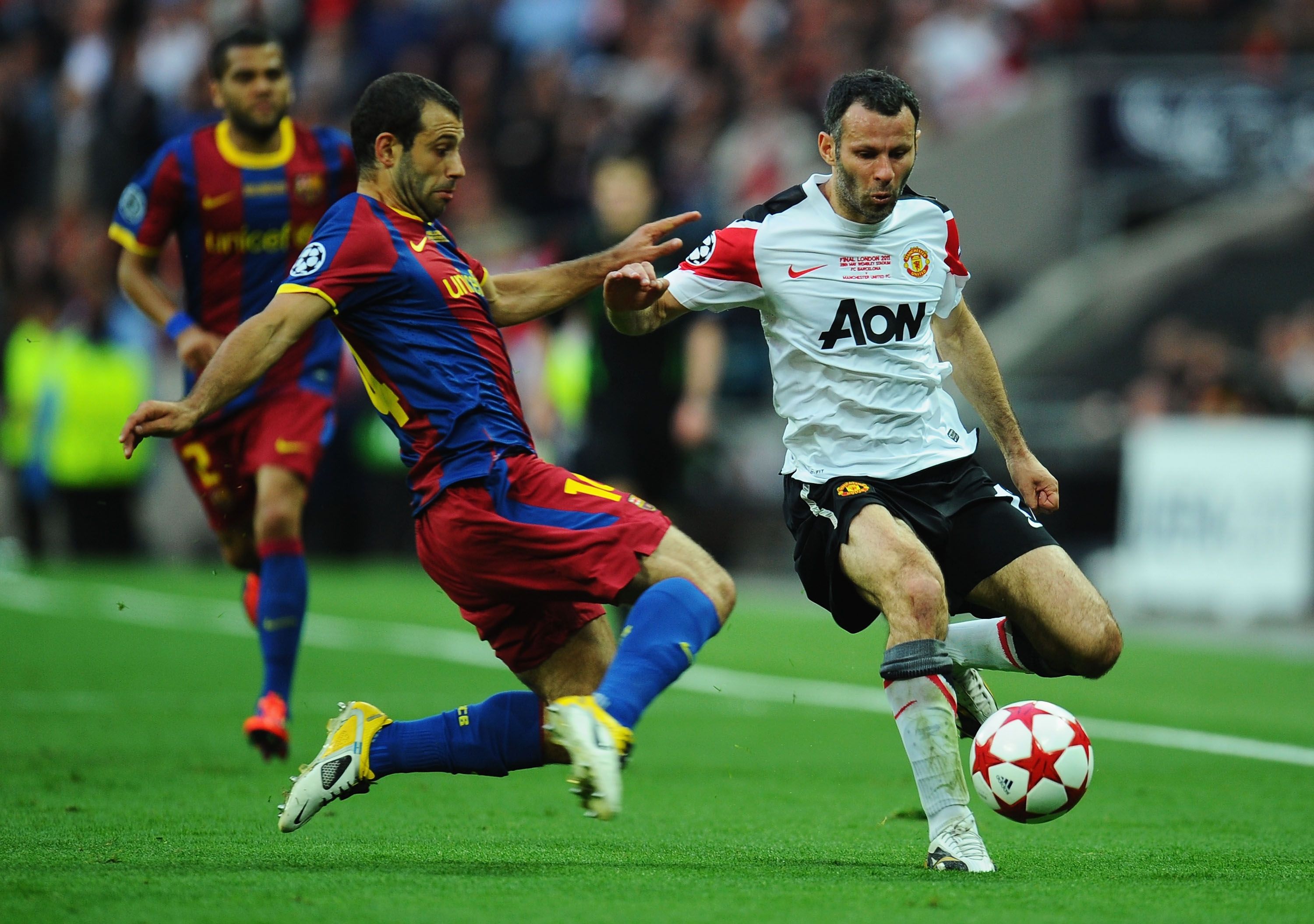 Mascherano. Champions 2011. Final contra Manchester.