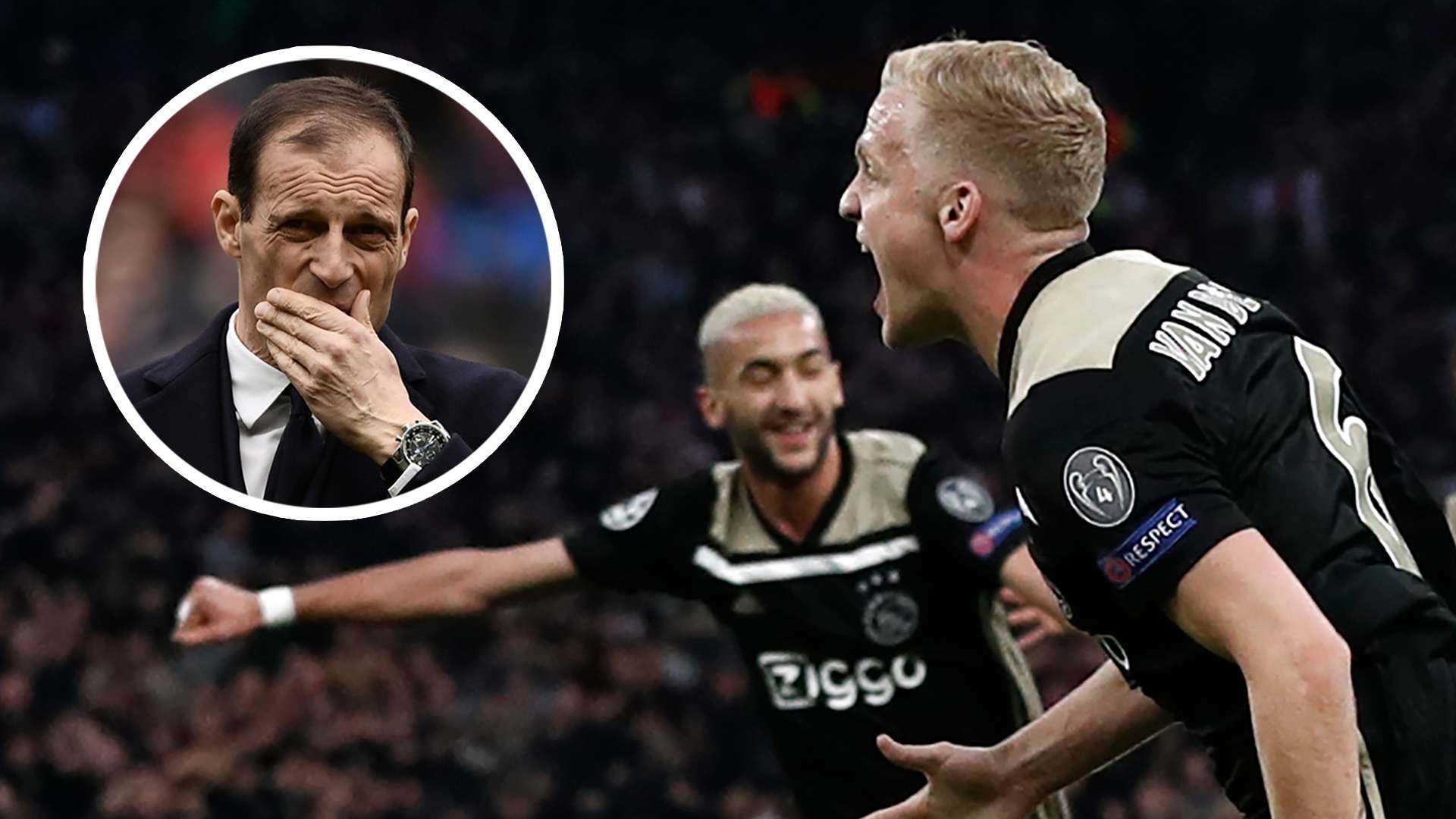 Massimiliano Allegri Juventus Donny van de Beek Ajax