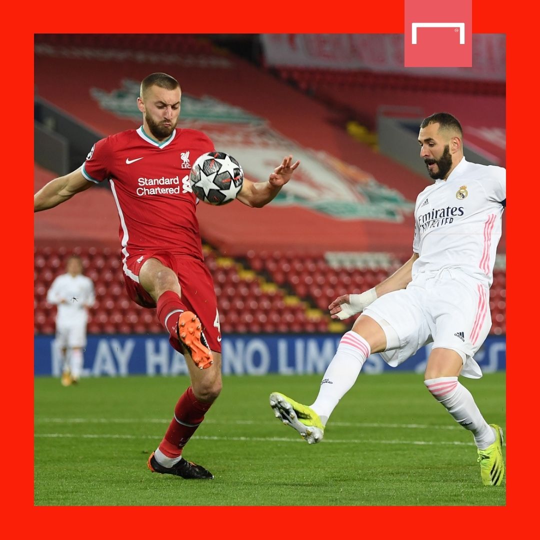 Nat Phillips Karim Benzema Liverpool Real Madrid Champions League GFX
