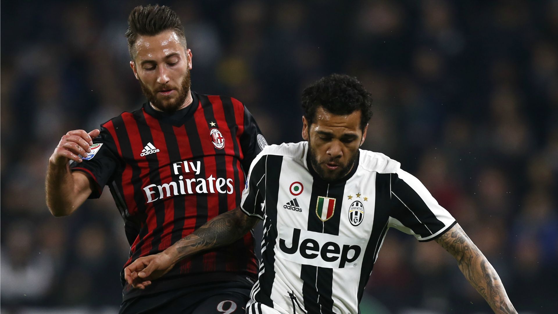 Dani Alves Andrea Bertolacci Juventus Milan Serie A