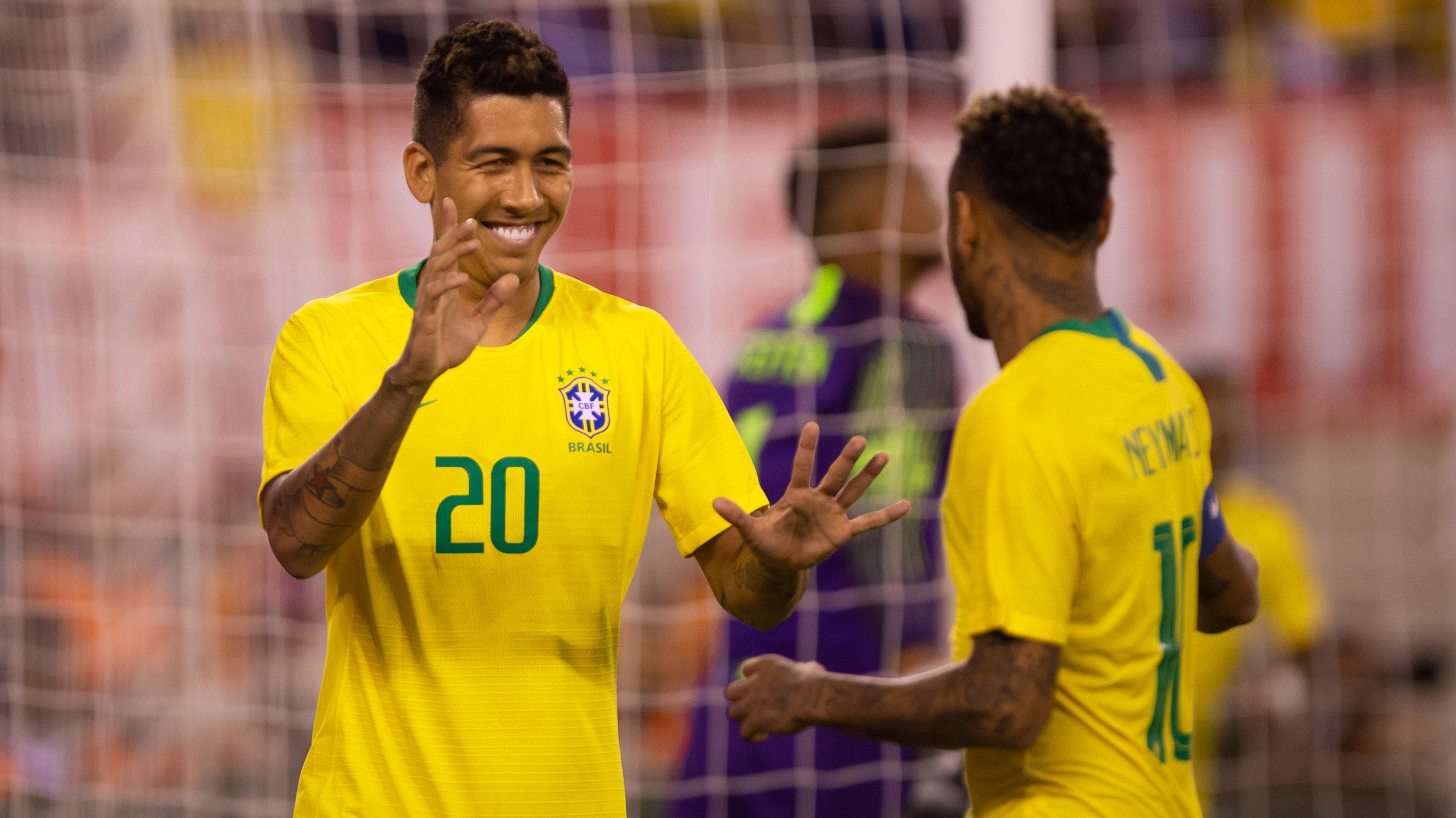 Roberto Firmino Neymar USA Brazil Friendly 07092018