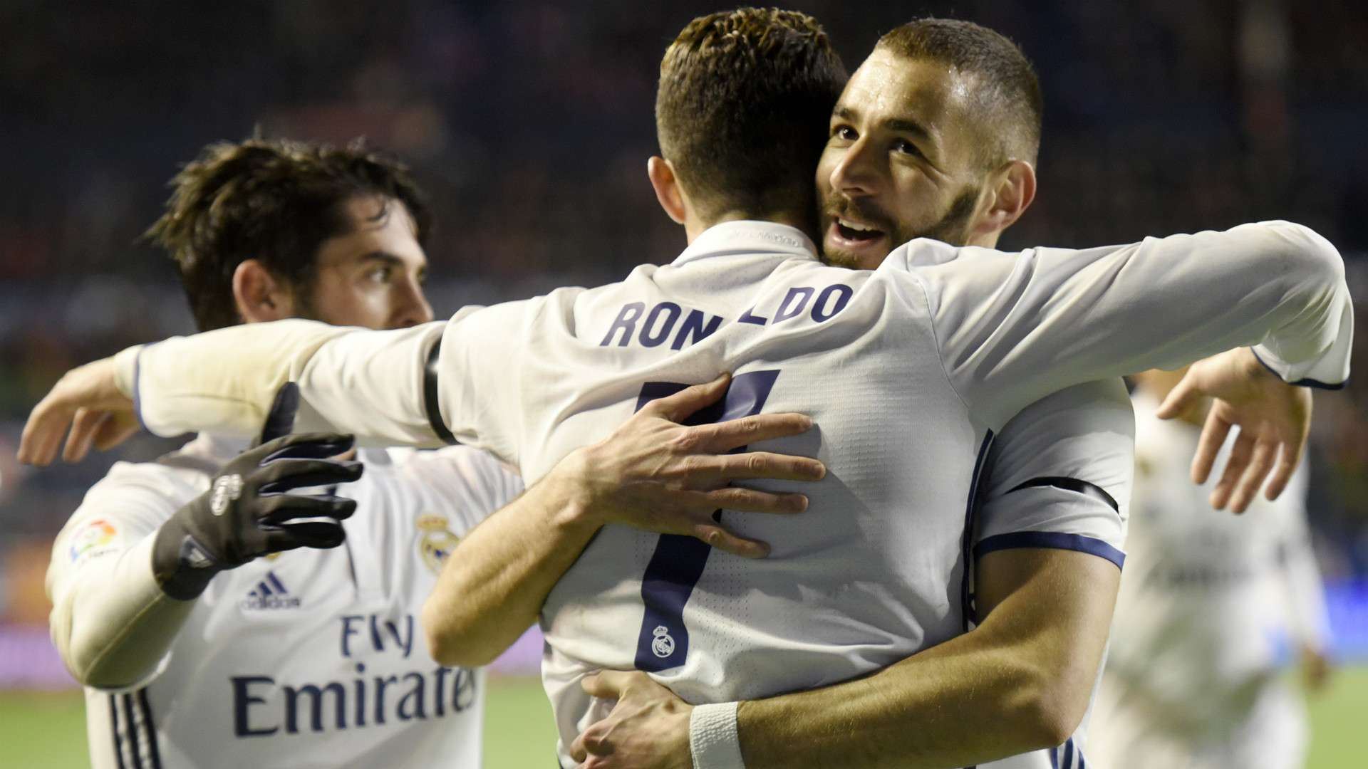 Isco Benzema Cristiano Ronaldo Osasuna Real Madrid LaLiga