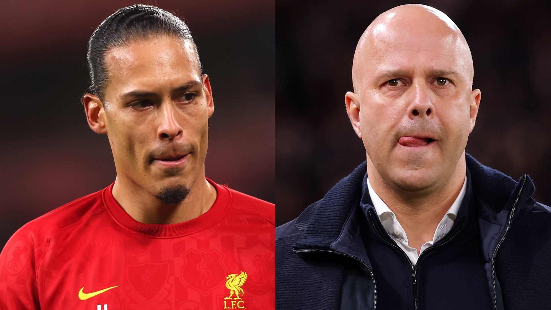 Virgil Van Dijk Arne Slot Liverpool