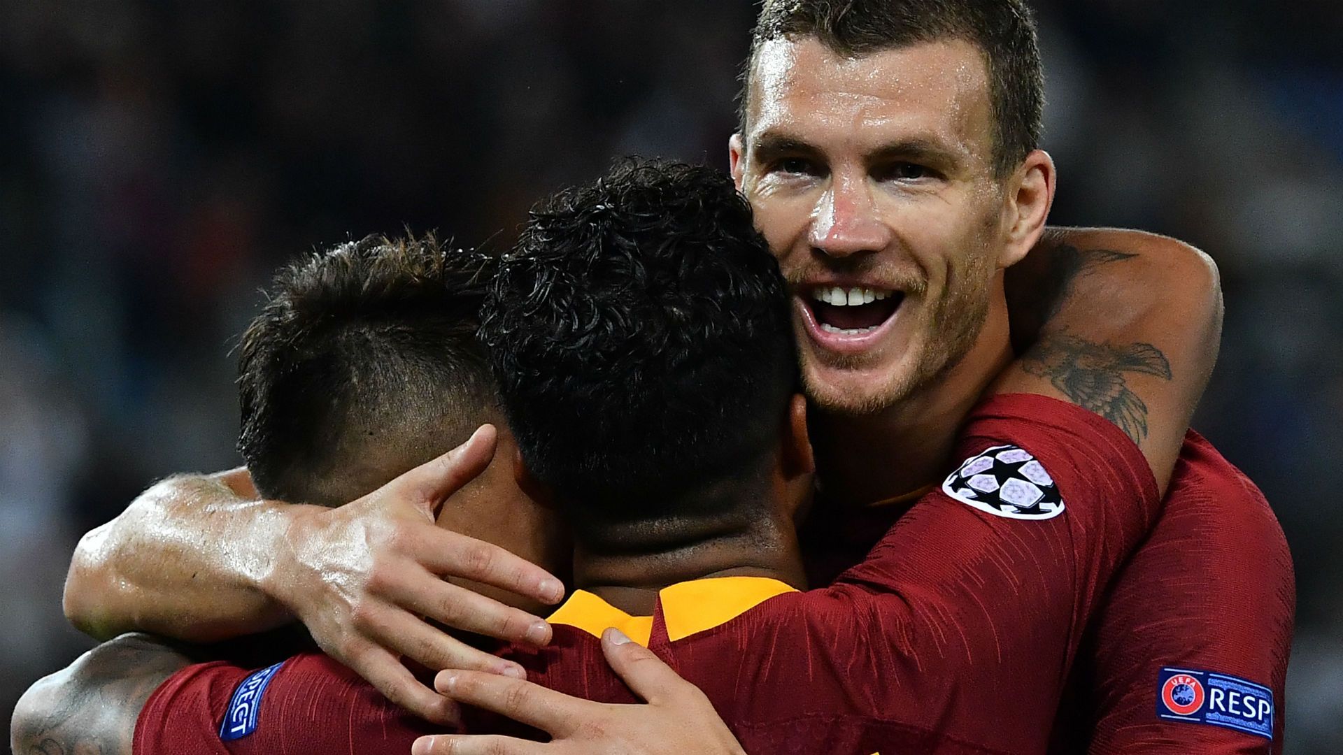 Dzeko Roma Viktoria Plzen Champions League