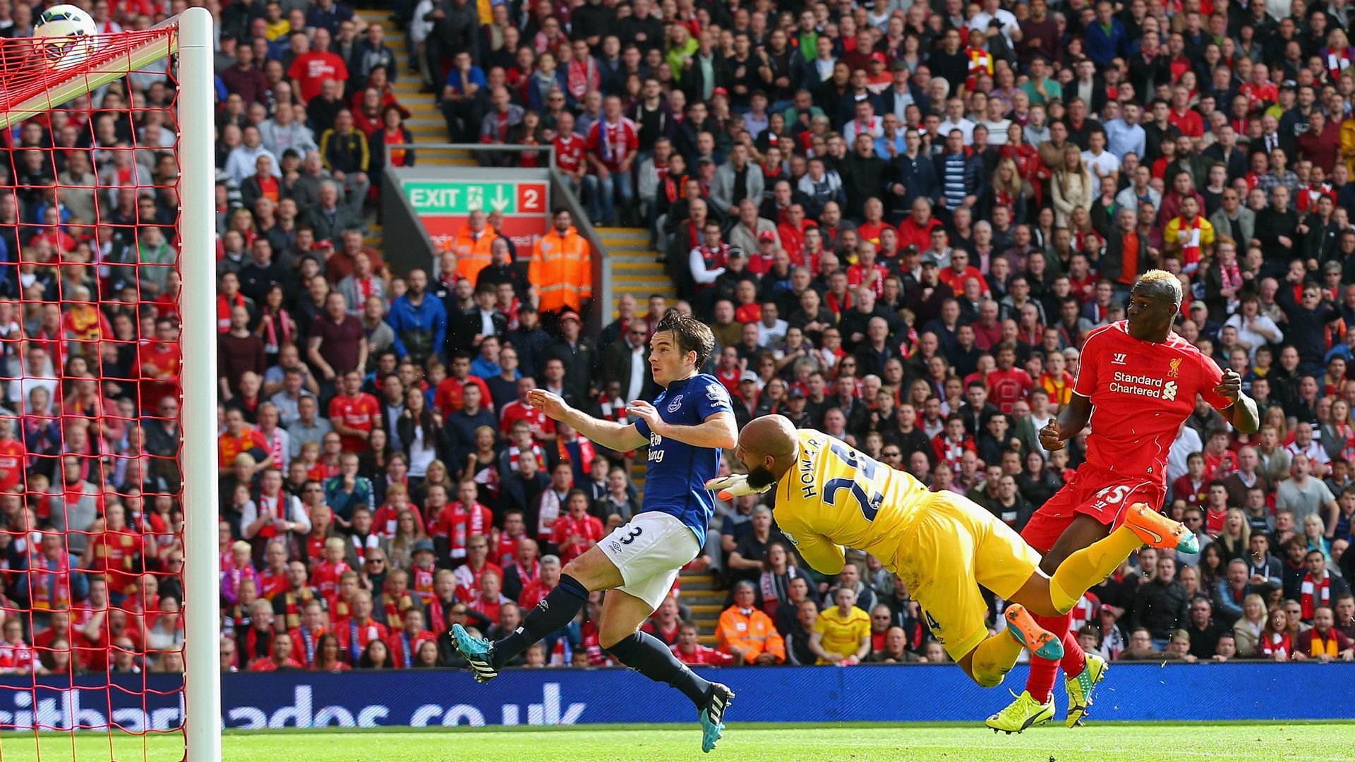Mario Balotelli, Tim Howard | Liverpool 1-1 Everton | Premier League | Anfield