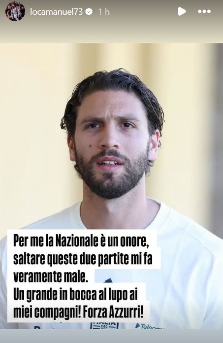 Locatelli Instagram Story 02062025