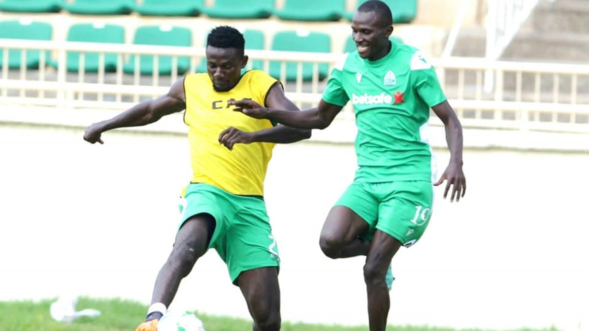 Samuel Onyango of Gor Mahia training.