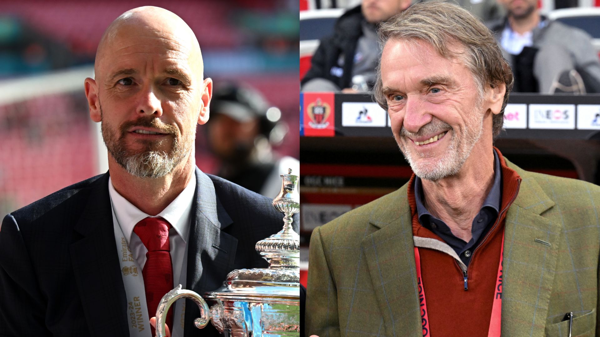 Erik ten Hag and Sir Jim Ratcliffe