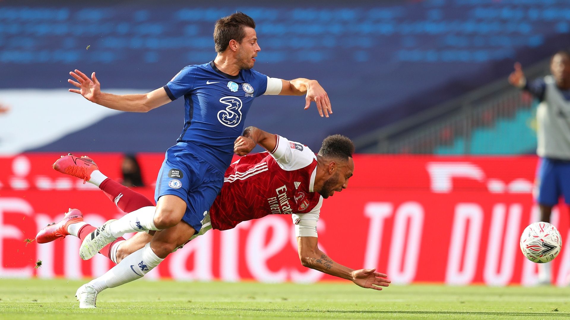 Cesar Azpilicueta Pierre-Emerick Aubameyang Chelsea Arsenal 2019-20