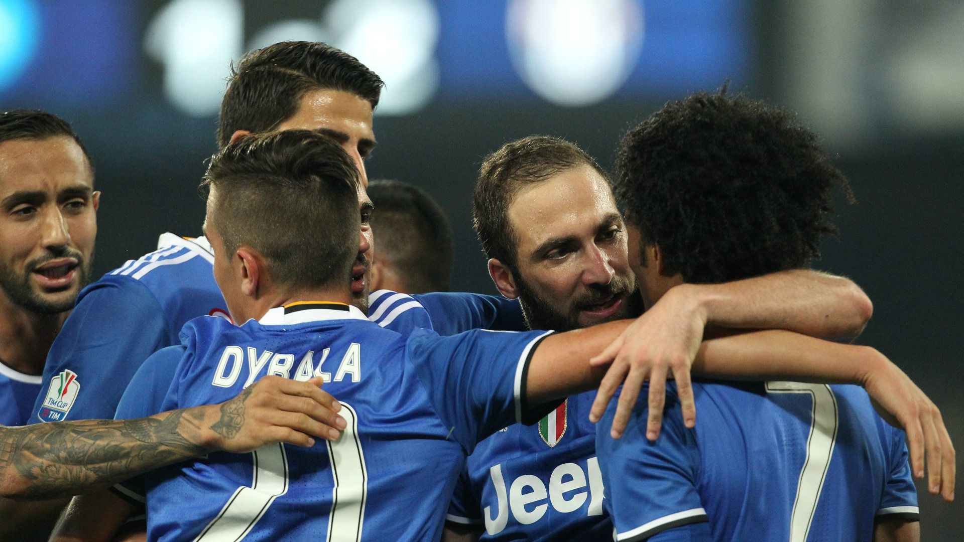 Juventus celebrating Napoli Juventus Coppa Italia