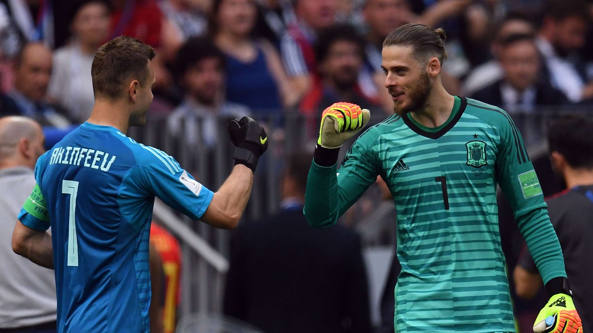 Igor Akinfeev David de Gea Russia Spain World Cup 2018 010718