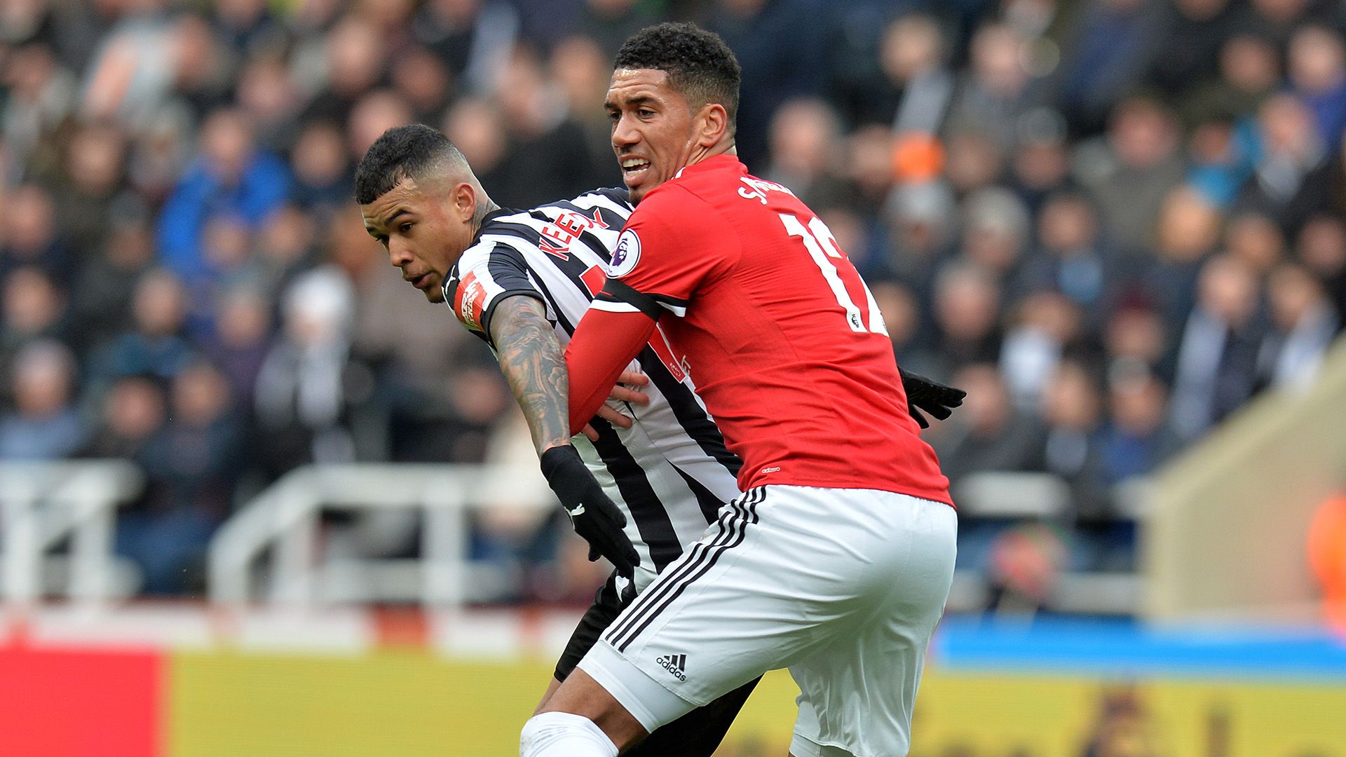 Chris Smalling Kenedy Newcastle United Manchester United Premier League