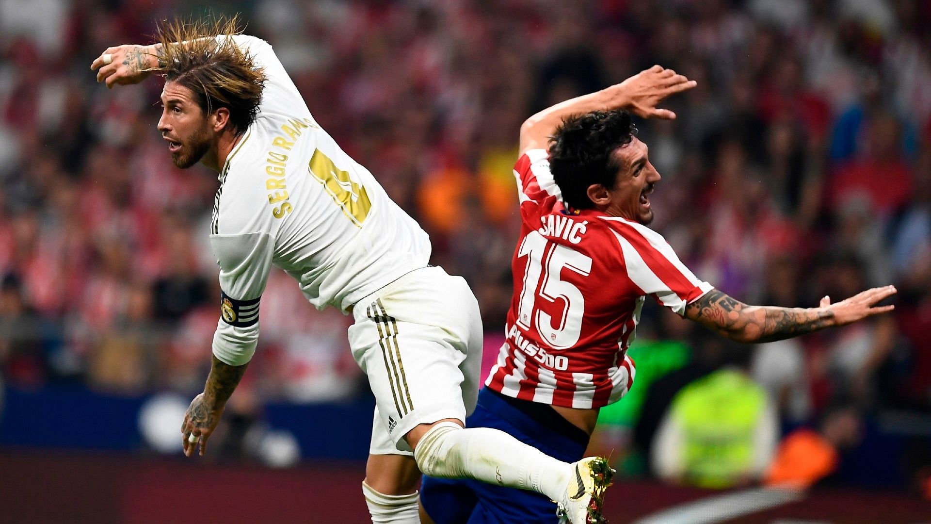 Sergio Ramos Stefan Savic Real Madrid Atletico Madrid 2019-20