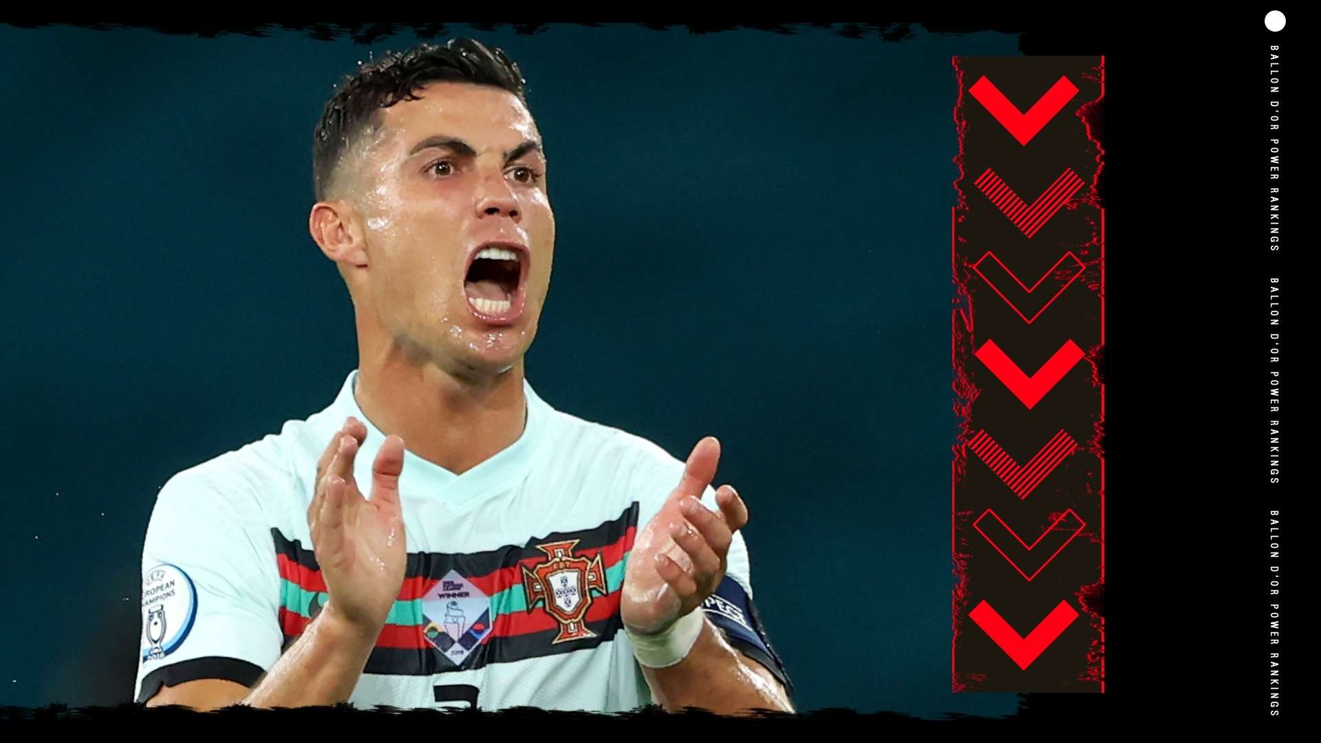 Cristiano Ronaldo Ballon d'Or Rankings GFX