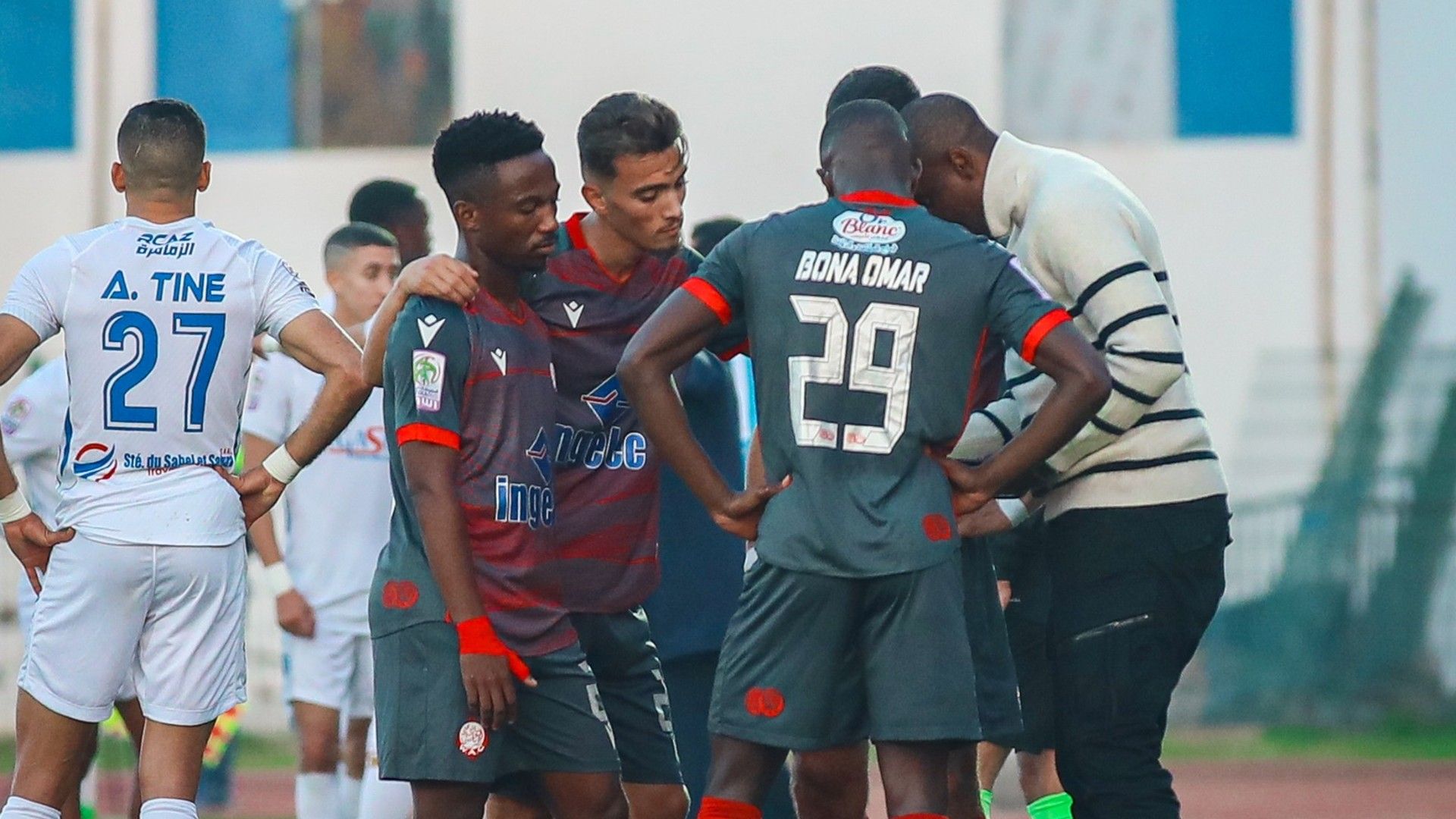 Cassius Mailula, Rhulani Mokwena & Wydad AC players, December 2024 