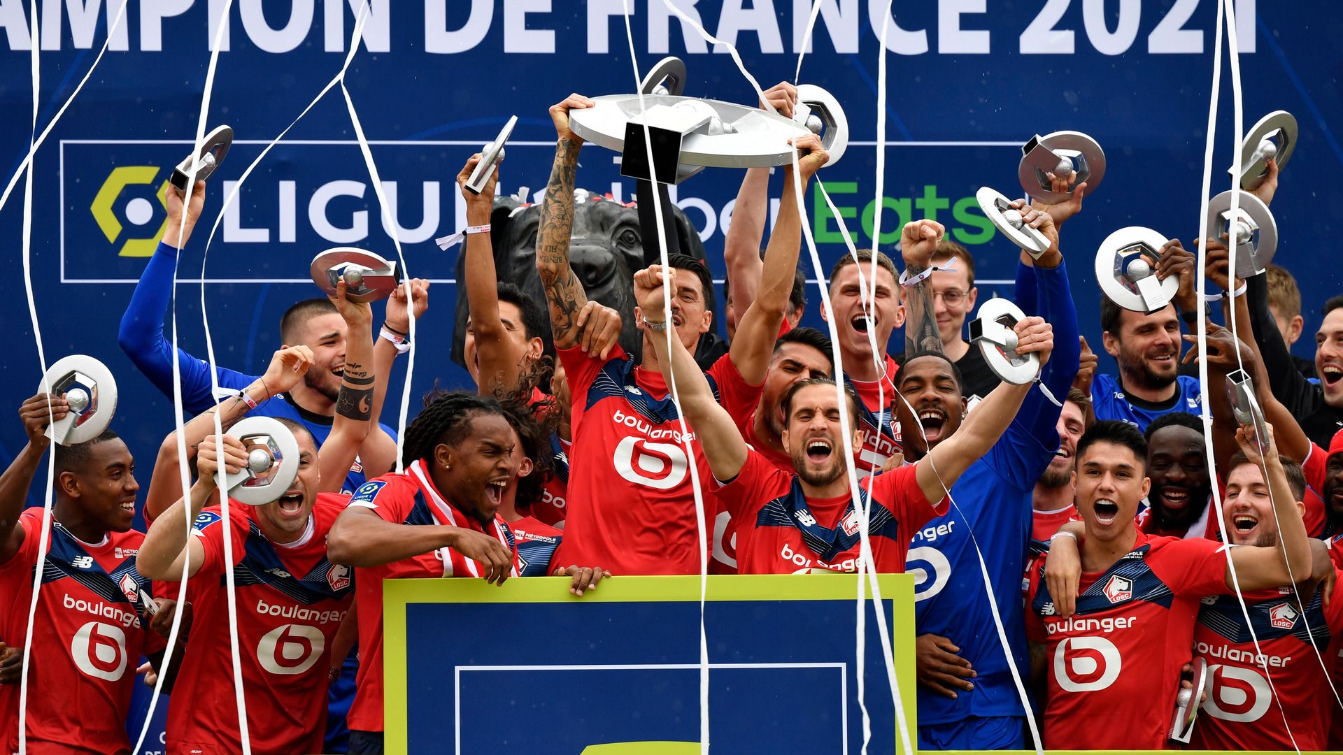 Lille champions celebration