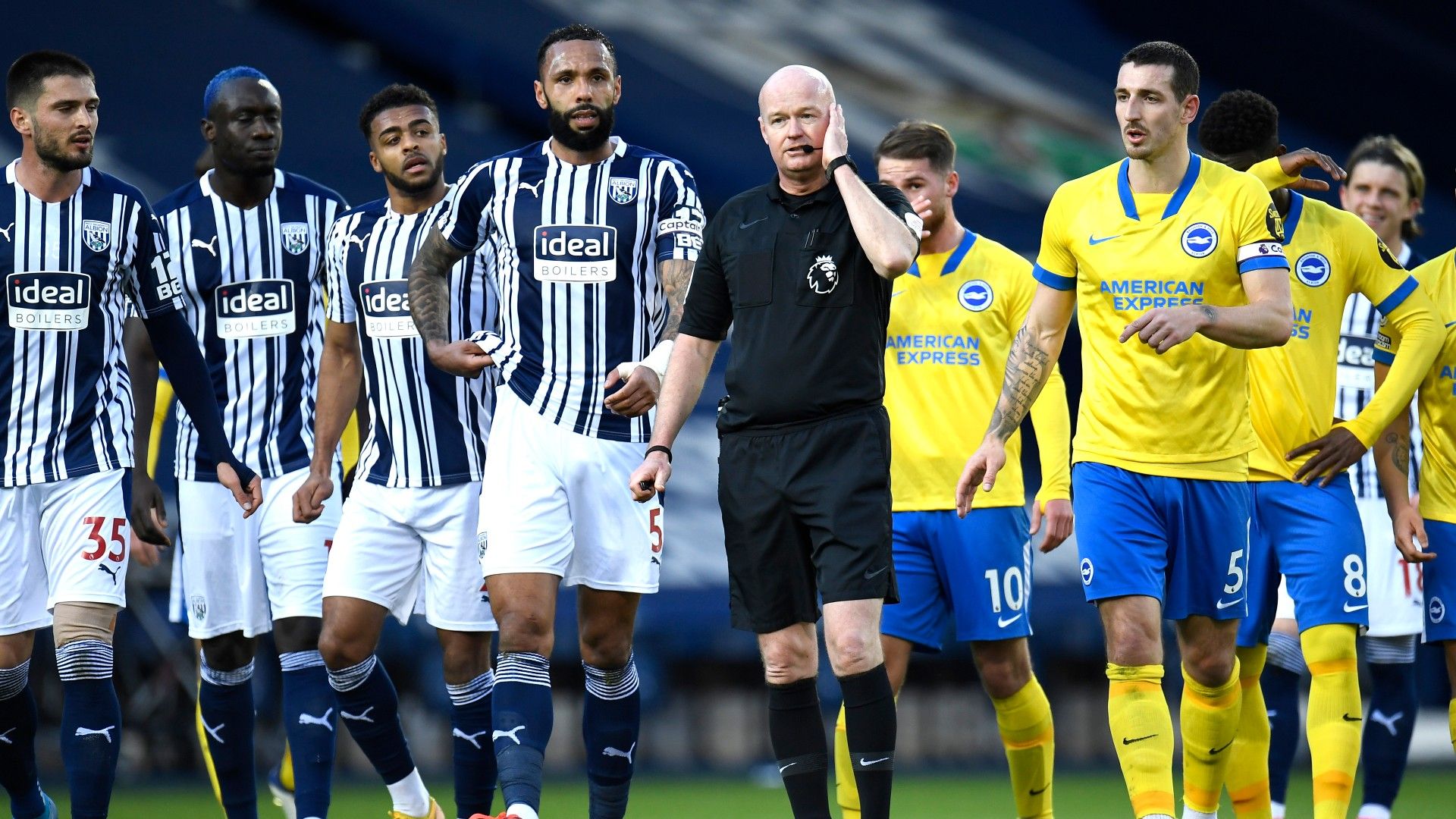 Lee Mason West Brom Brighton 2021