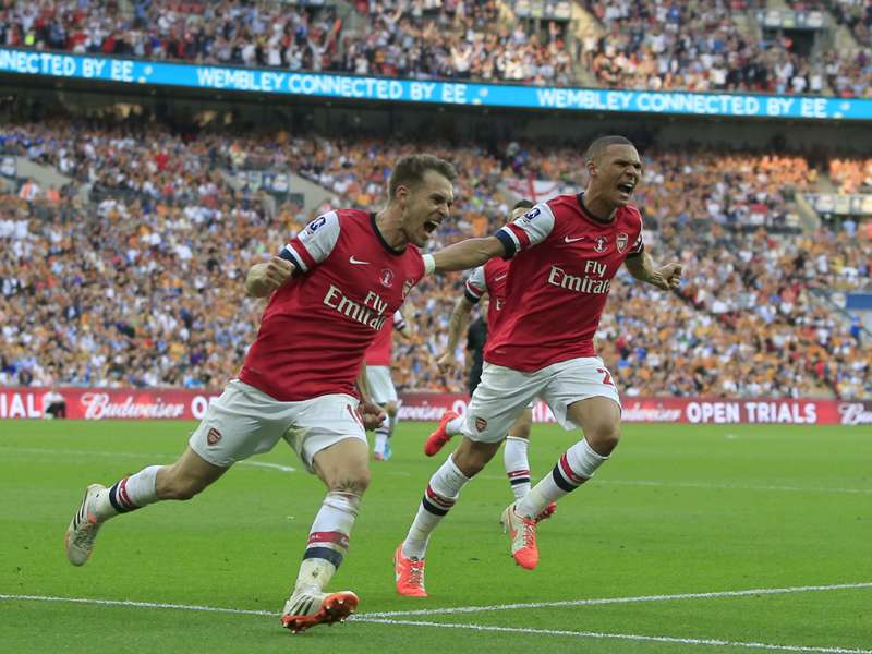 Aaron Ramsey Arsenal v Hull City FA Cup Final 05172014