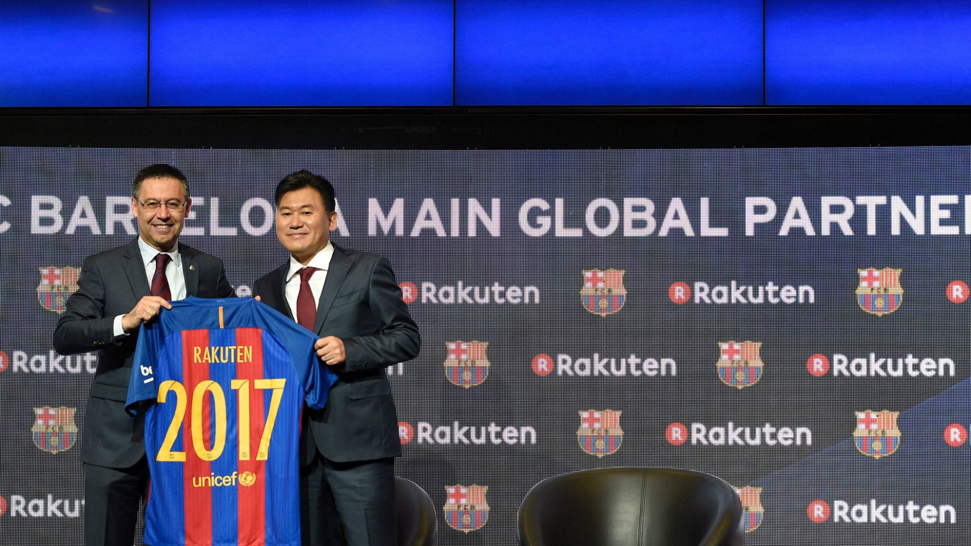 Josep Maria Bartomeu FC Barcelona Rakuten