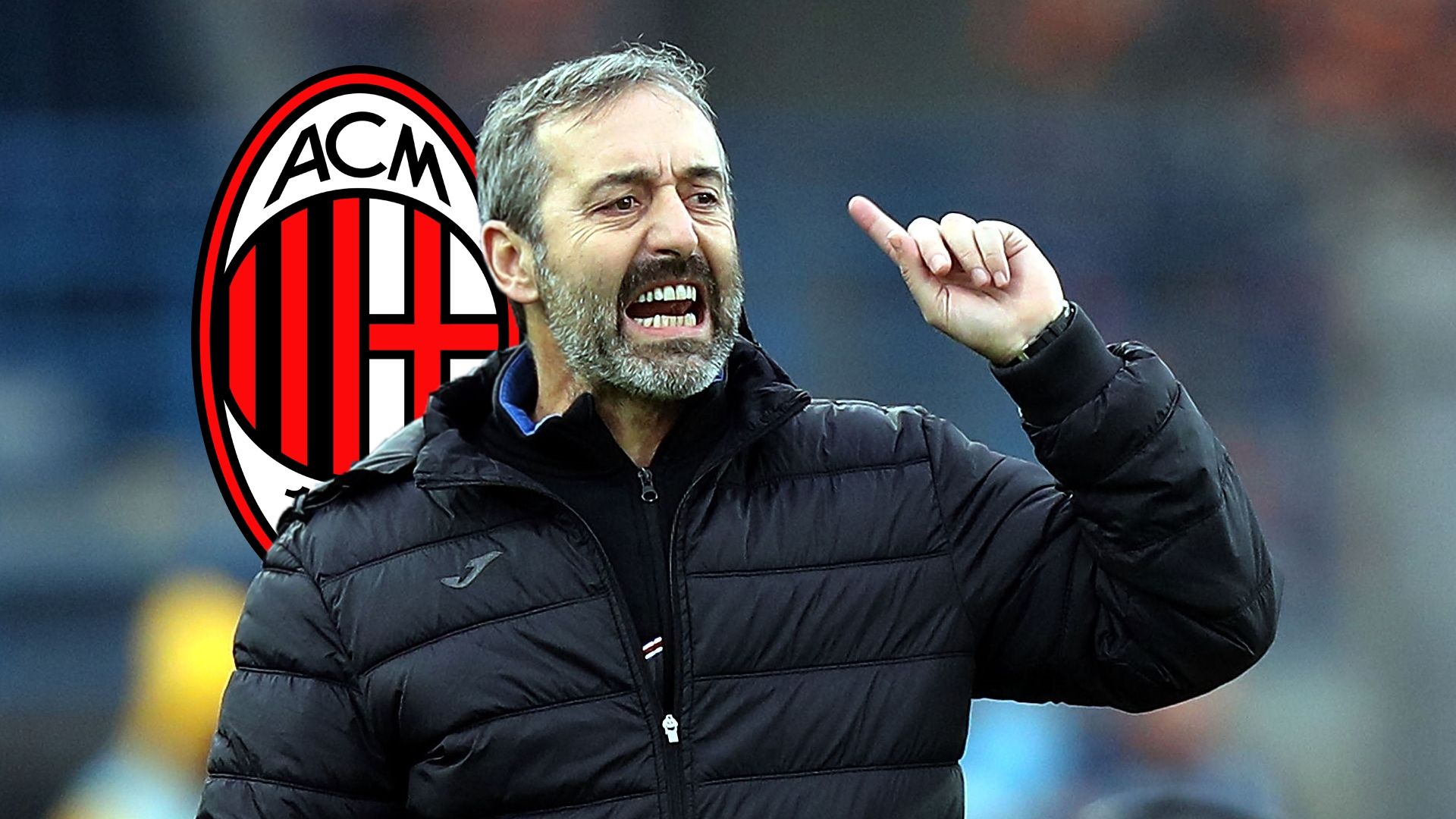 Marco Giampaolo, AC Milan logo