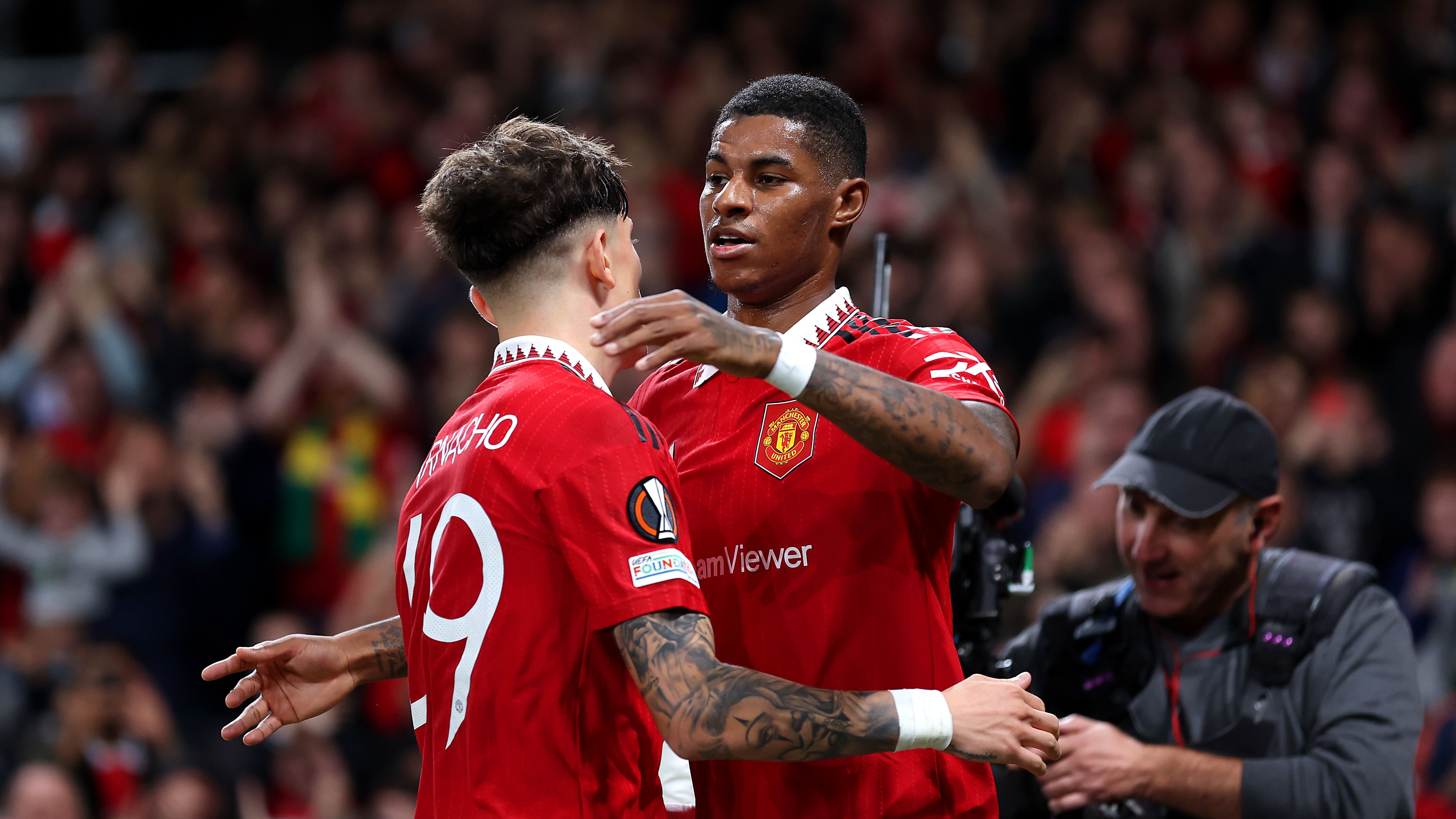 Marcus Rashford Alejandro Garnacho Manchester United Sheriff 2022-23