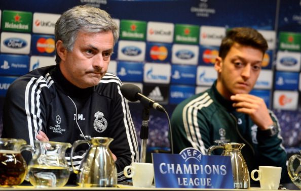 José Mourinho y Mesut Ozil, Real Madrid