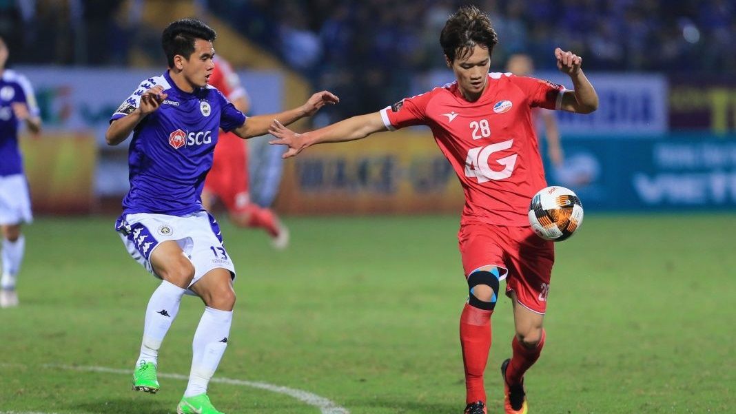 Nguyen Hoang Duc vs Tran Van Kien Ha Noi FC vs Viettel V.League 2019