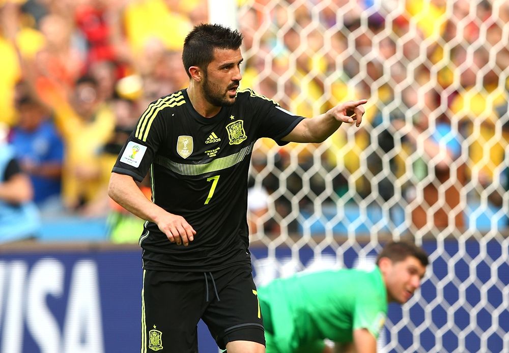 David Villa Australia Spain 2014 World Cup Group B 23062014
