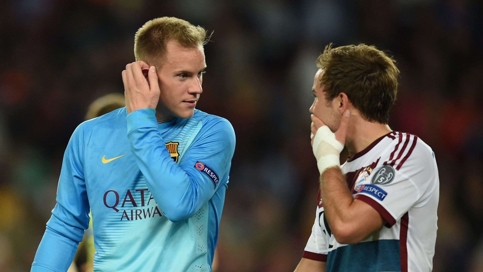 Andre ter Stegen Mario Götze Barcelona Bayern München 05062015