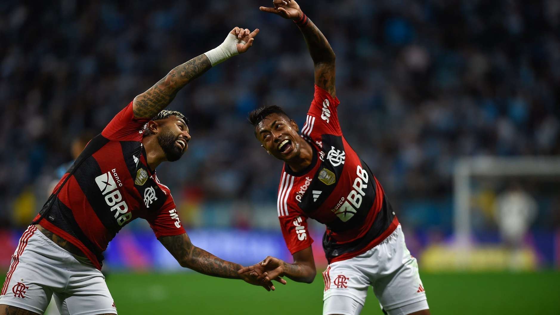 Gabigol e Bruno Henrique Flamengo Grêmio Copa do Brasil 2023